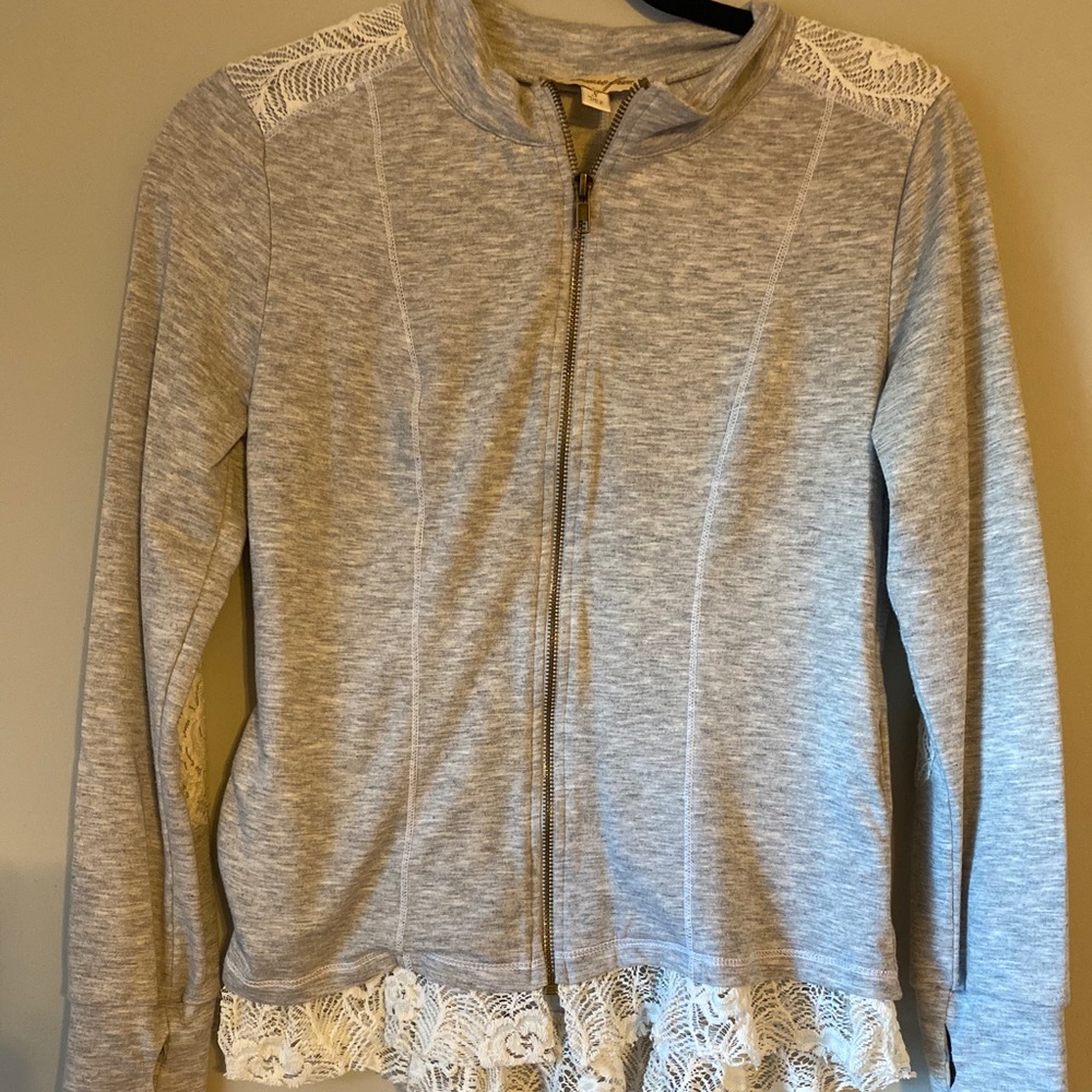 Francesca’s Free, Laced Trimmed Jacket